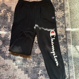 Champion Black Athletic Sweatpants kids